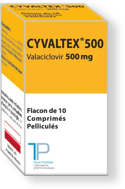 Boîte Cyvaltex 500mg FL10